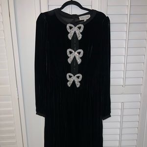 Saloni Camille Bow Dress